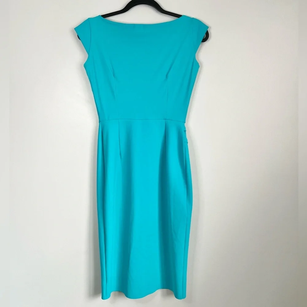 Chiara Boni Size 40 • Bright Blue Sheath Dress. - Picture 5 of 5